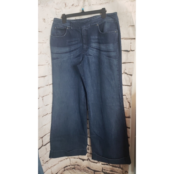 Jean Star Wide / Flare Leg Jeans sz 14 - Picture 2 of 6